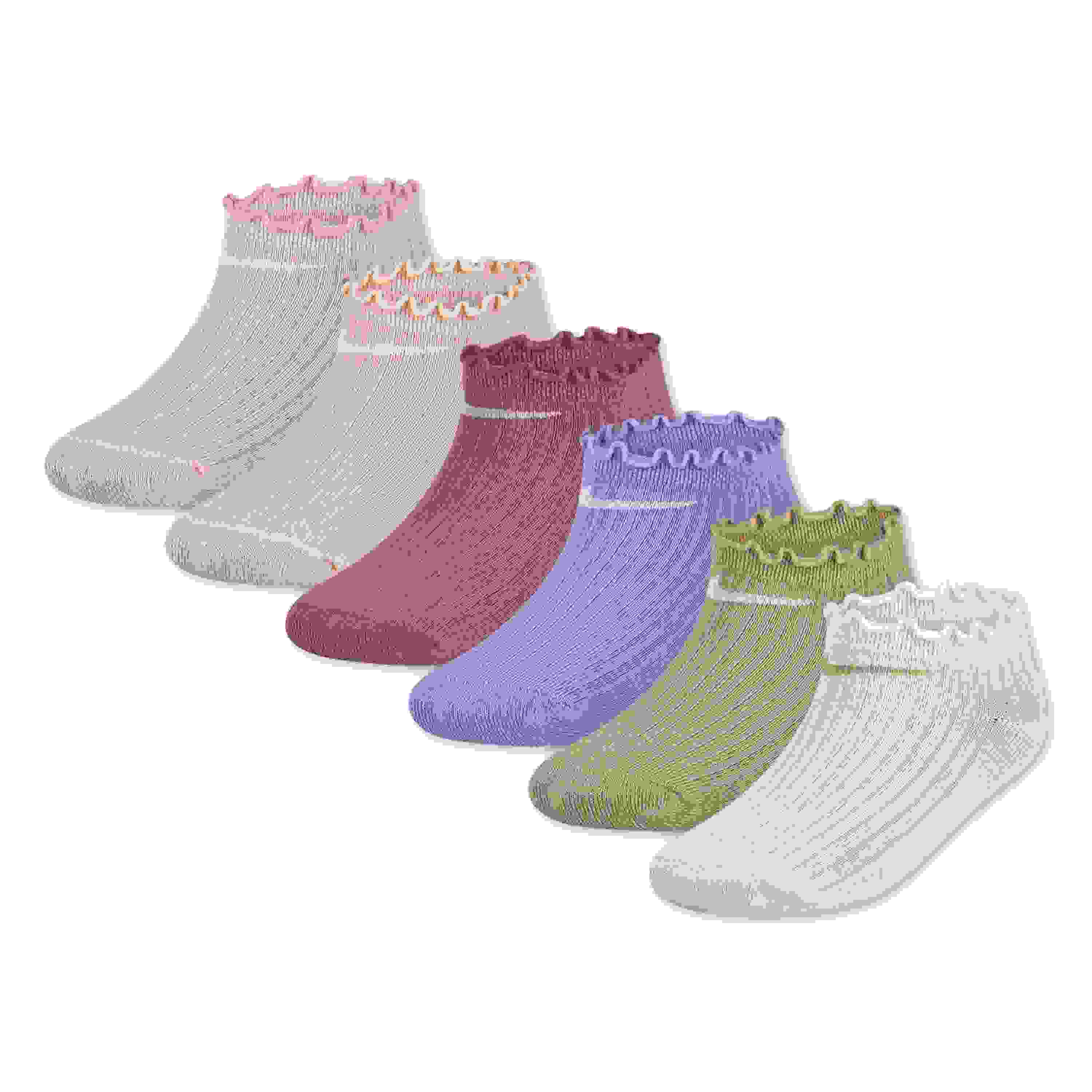 Nike No Show Lettuce Socks Multi Pack